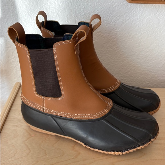 Lands’ End Men’s Duck Boots Size 10 Flannel Lined main image 8